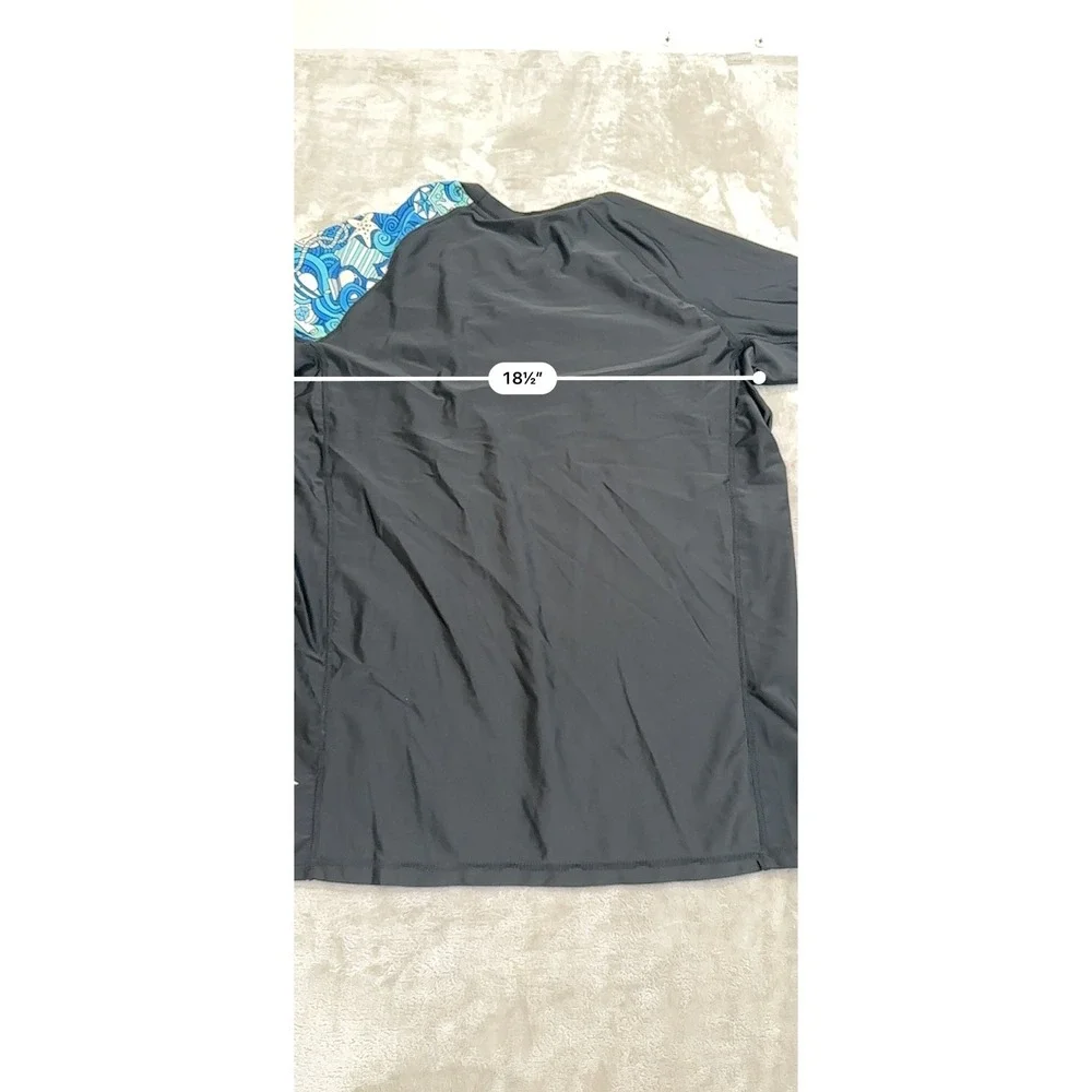 Lafroi Rashguard Jiu Jitsu Mens Size XL Black Sleeve Print Long Sleeve BJJ EUC
